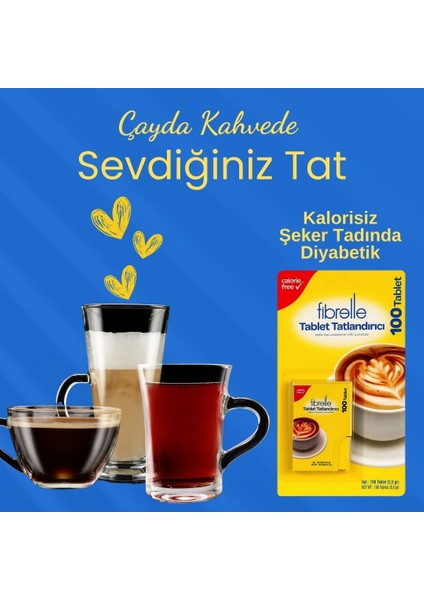 Sucralozlu Tablet Tatlandırıcı 100'LÜK Cep