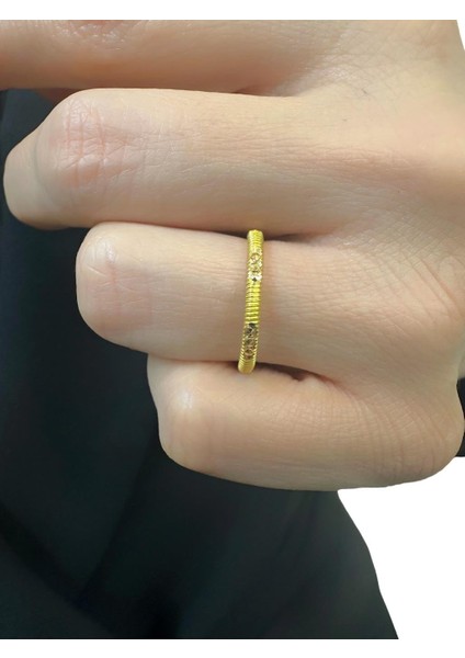 22 Ayar Altın Noktalı Ajda Yüzük Alyans Çok Şık fiyatları