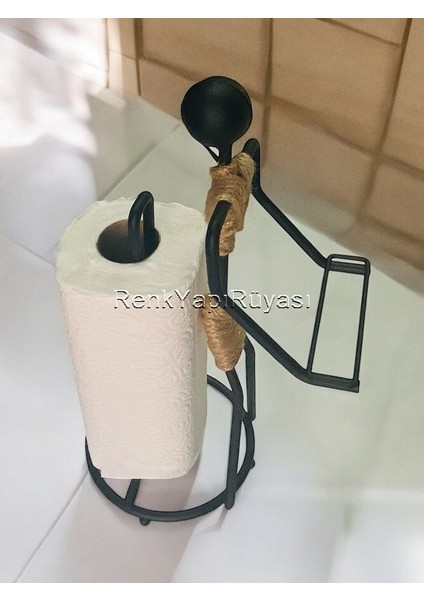 Dekoratif Kağıt Havluluk - Yükseklik 38 cm Havlu Takma Yeri 28 cm