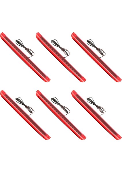 6x Universal Araç Motosiklet Kırmızı 12V 20 LED 3rd Yüksek Dağı Fren Kuyruk Stop Lambası (Yurt Dışından)