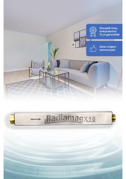 Ev Tipi & Daire Tipi Manyetik Kireç Önleyici X16