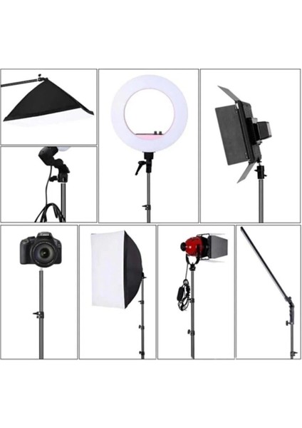 Güçlendirilmiş Profesyonel Alüminyum Döküm Tripod Ağırlık Dayanıklı Ringlight 21-18 Inç Standı fiyatları