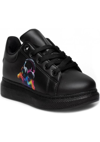 Mdl Siyah Günlük Kız Çocuk Sneaker Spor Ayakkabı