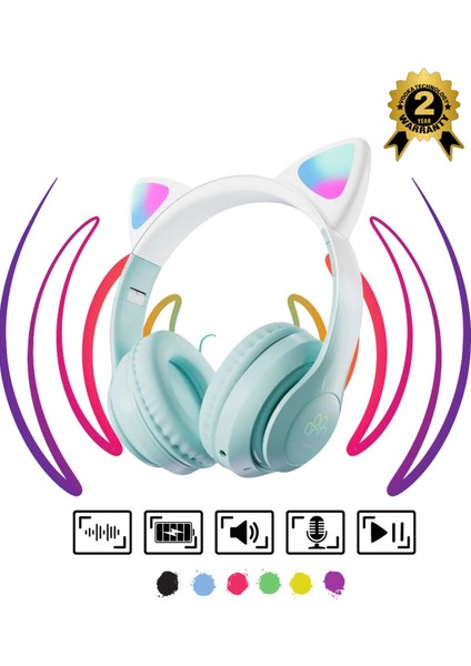 Bluetooth Kulaklık Kulaklık Pro 5.3 Akıllı Rgb LED Detaylı Bluetooth Kablosuz Kulaklık Çocuk Oyuncu fiyatları