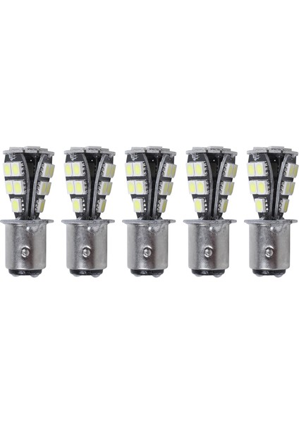 5x 1157 P21W BAY15D 5050 18 Smd LED Kuyruk Fren Stop Ampulü Beyaz (Yurt Dışından)
