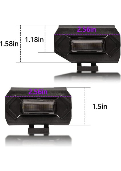 4pcs LED Ön Izgara Işıkları, Beyaz Işık (Yurt Dışından) fiyatları