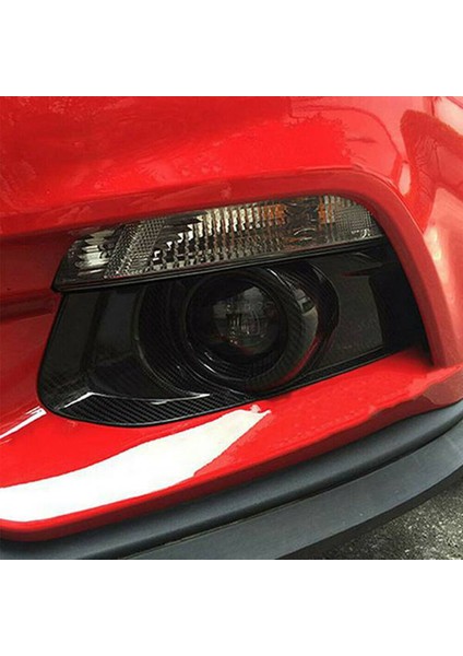 Ford Mustang 2015 2016 2017 Için Kırmızı Sis Aydınlatma Koruması Bazel Menfezler Sis Farları Lamba Çerçevesi Kapakları Delik Izgara (Yurt Dışından) modelleri