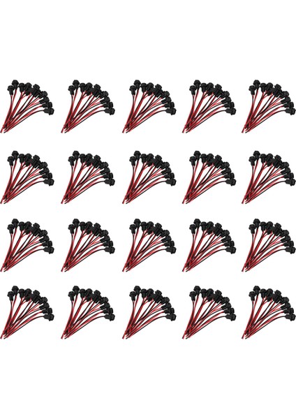 200X T10 W5W 168 194 Lamba Tutucu Soket Cam Taban Lamba Soketi Dıy, Siyah (Yurt Dışından)