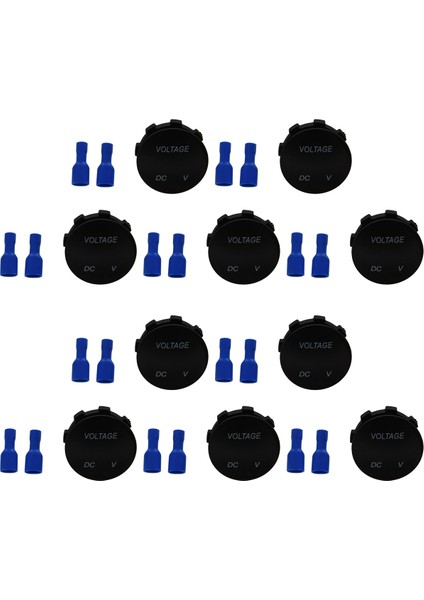 10X Gerilim Ölçer Evrensel Voltmetre Dijital Ekran Suya Dayanıklı LED Yeşil Renk 12V-24V Dc Araba Motosiklet Için (Yurt Dışından)