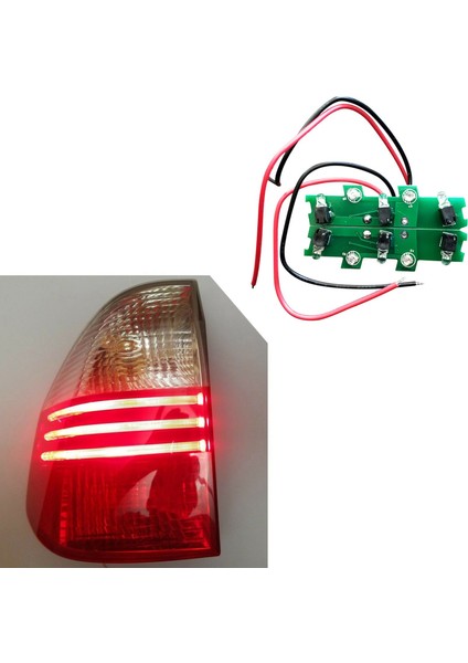 4x Kuyruk Işık LED Tamir Kiti Sol ve Sağ Yan Arka LED Işık Tamir Kurulu Kuyruk Lambaları-X3 2007-2010 (Yurt Dışından)