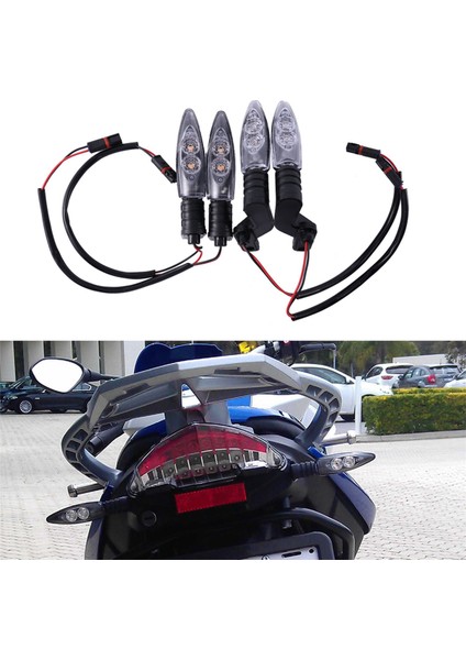 2x Motosiklet Ön Arka LED Dönüş Sinyal Işığı Duman Lens Yan Göstergesi S1000R S1000RR S1000XR R1200GS R1200RS (Yurt Dışından) indirimleri