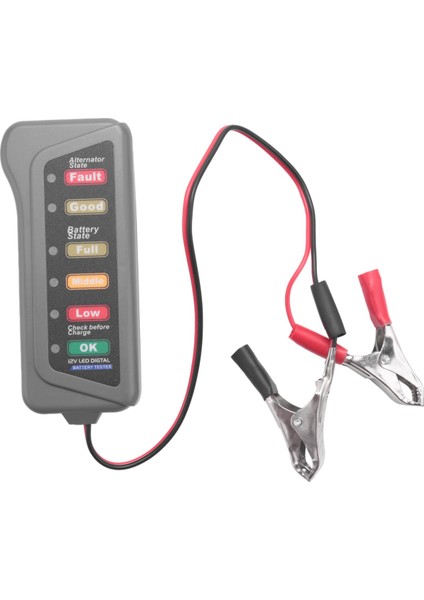 5x 12V Araç Aküsü ve Alternatör Test Cihazı - Akü Durumunu ve Alternatör Şarjını Test Edin (Led Göstergesi) (Yurt Dışından)
