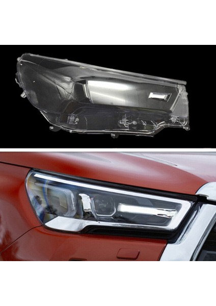Toyota Hilux 2019 2020 2021 Için Araba Far Kapağı Şeffaf Abajur Kapaklar Kafa Işık Lambası Kabuk Aksesuarları, Sağ (Yurt Dışından) fırsatları