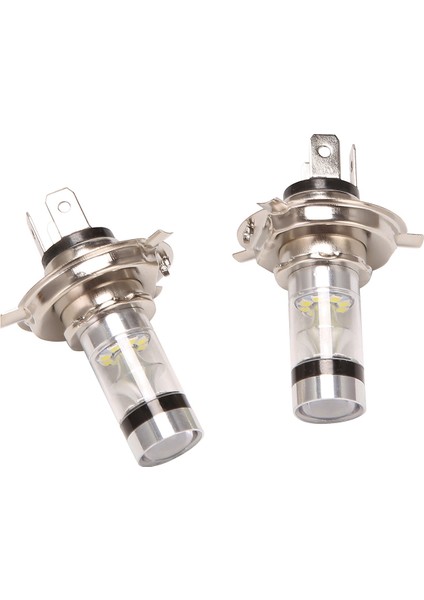 6 Adet H4 9003 Hb2 LED Motosiklet Far Ampulleri Hıd Yüksek ve Düşük Işın 6500 K Beyaz Güç (Yurt Dışından)