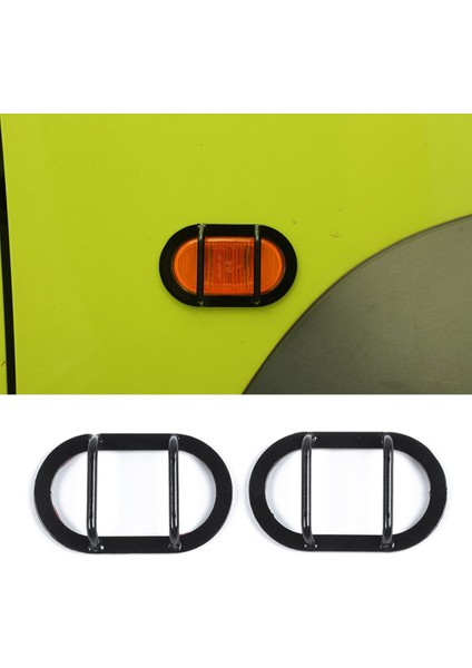 Yan Dönüş Sinyal Işığı Kapak Trim Lamba Muhafızları Çerçeve Jimny 2019 2020 2021 2022 (Yurt Dışından)
