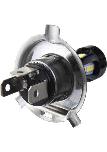 2x H4 Motosiklet 3030 LED Hi-Lo Işın Far Başkanı Işık Lambası Ampul 6500K 12-24V (Yurt Dışından)