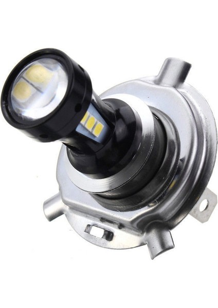 2x H4 Motosiklet 3030 LED Hi-Lo Işın Far Başkanı Işık Lambası Ampul 6500K 12-24V (Yurt Dışından)