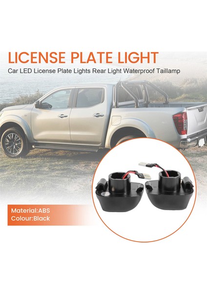 Araba LED Plaka Işıkları Arka Işık Su Geçirmez Kuyruk Lambası Navara D40 Frontier 2007-2016 (Yurt Dışından)