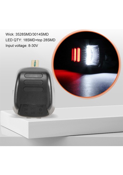 Araba LED Plaka Işıkları Arka Işık Su Geçirmez Kuyruk Lambası Navara D40 Frontier 2007-2016 (Yurt Dışından)