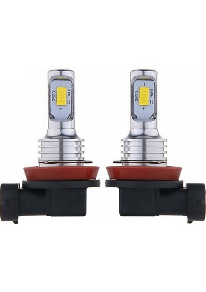 2x H11 H8 H16 80W 4000LM 3000K Sarı LED Sis Farları Dönüşüm Ampuller Kiti (Yurt Dışından)