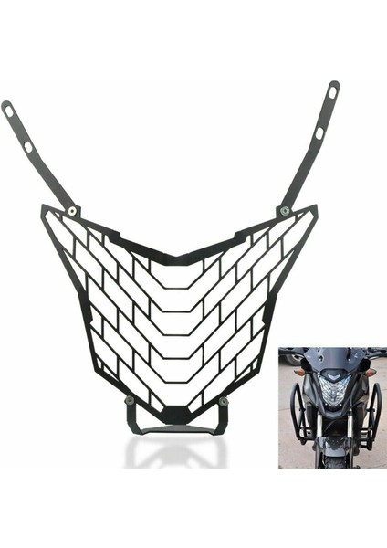 2x Motosiklet Başkanı Işık Lambası Işık Izgarası Koruma Kapak Koruyucu Için CB500X 2013-2018 (Yurt Dışından)