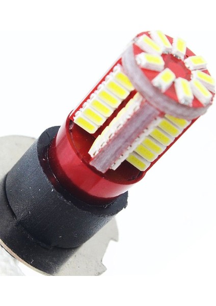 Çift H3 4041 Smd 57 LED Ampuller Xenon Beyaz 6000K Araba Sis Far Lambası 12V-24V (Yurt Dışından)