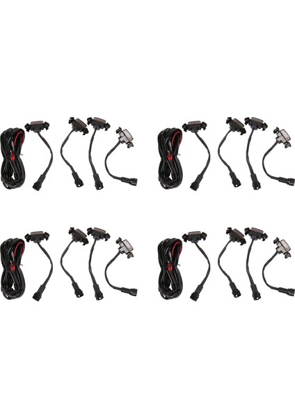 16-Up W/ Pro Grill Için 16X Füme Ön Izgara Amber LED Işık Kiti (Yurt Dışından)