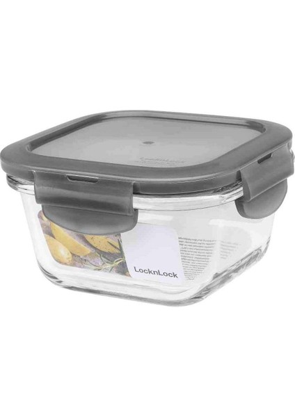 LocknLock Euro Gri Kapak Saklama Ve Fırın Kabı 300ml
