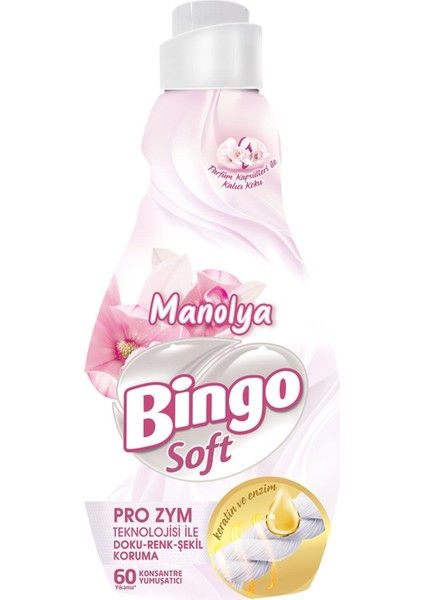 Soft Konsantre Çamaşır Yumuşatıcısı Manolya 1440 ml x 2 Adet