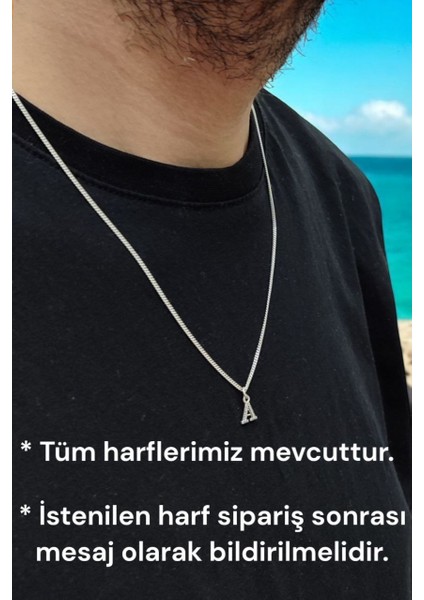 Evi 925 Ayar Gümüş Harfli Kolye indirimleri