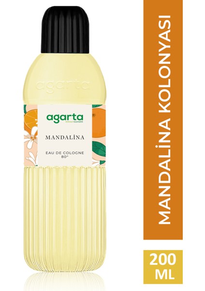80° Mandalina Kolonyası 200 ml Pet Şişe