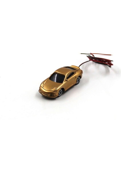 Maket 1100 Ölçek Işıklı Araba Taşıt 9V Pil
