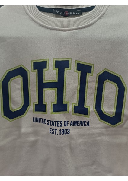Erkek Çocuk Sweat Ohio Arizona Yazılı Sweatshirt modelleri