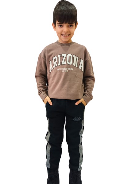 Erkek Çocuk Sweat Ohio Arizona Yazılı Sweatshirt