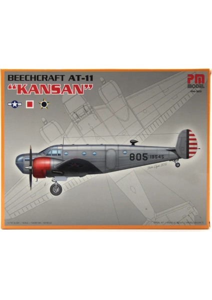 Maket Eğitim - Bombardıman Uçağı Beechcraft At-11 Kansan 172 Ölçek PM-303