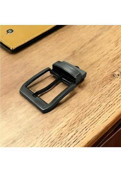 Kemer Tokası 4,5 cm Döner Kafa 1 Adet Siyah Silme (Leathercraft, Deri Hobi)