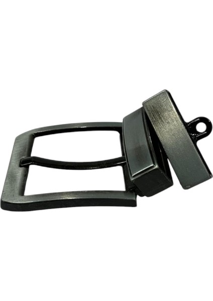 Kemer Tokası 4,5 cm Döner Kafa 1 Adet Siyah Silme (Leathercraft, Deri Hobi)