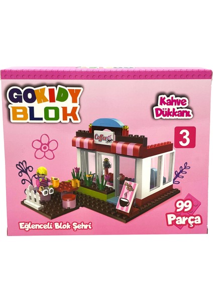 Eğlenceli Blok Şehirler - Kahve Dükkanı 99 Parça fırsatları