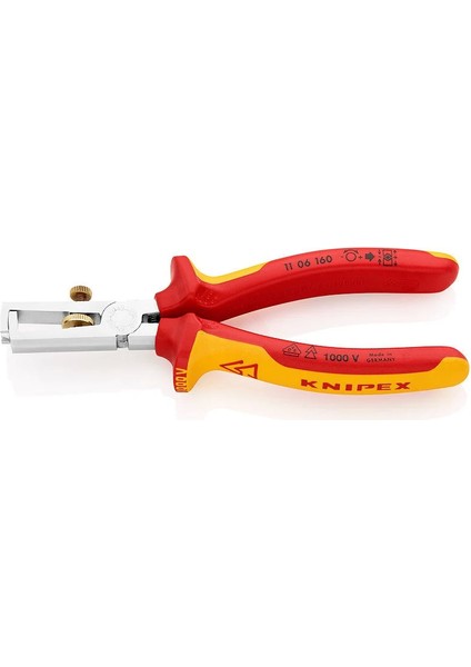 11 06 Vde Kablo Sıyırma Pensesi 160 mm - KNI1106160