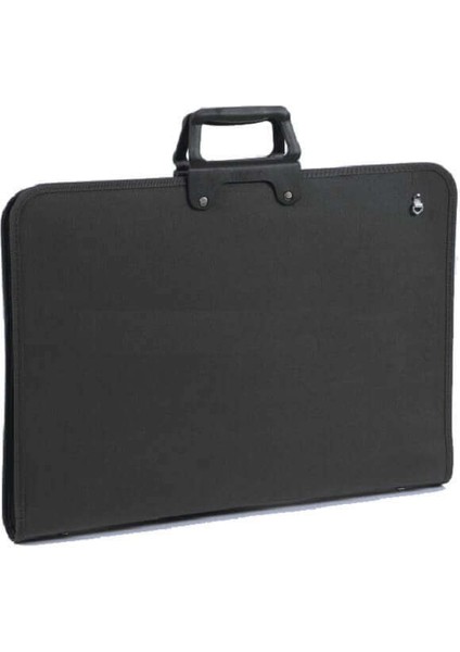 Körüklü Proje Çantası 38X52 cm Siyah