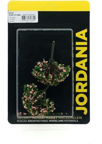 Maket Ağaç Pembe Yeşil 2 Adet 1100 Ölçek 8 cm JEO3P-T30168OH