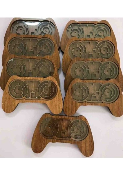 Ahşap Joystick Labirent Eğitici ve Zeka Oyuncağı Motor Beceri Geliştirici Konsantrasyonu Destekleyici