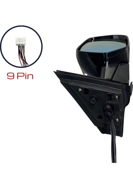 Dış Dikiz Aynası Honda Cr-V 2007-2012 Elektrikli, Isıtmalı, Sinyalli, Otomatik Katlanır, Siyah Kapak, 9 Pin indirimleri