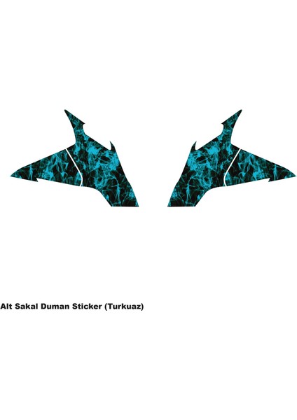 Cfmoto 250SR Alt Sakal Turkuaz Duman Parçalı Kaplama Stıcker Etiket Modeli fiyatları