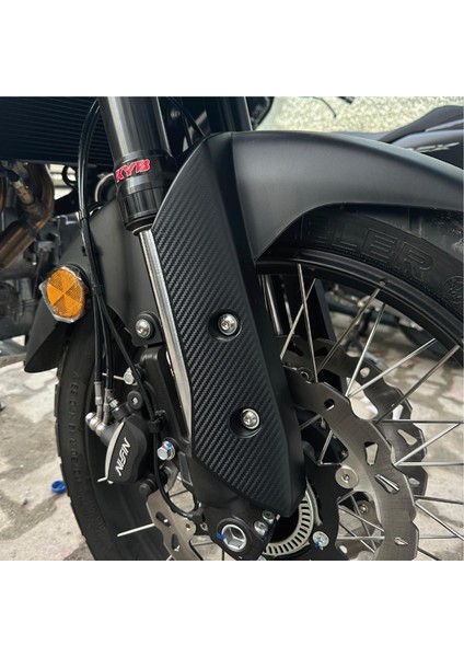 Jawa Rvm TEKKEN500 2024 Ön Çamurluk Yan Karbon Kaplama Sticker Etiket Modeli