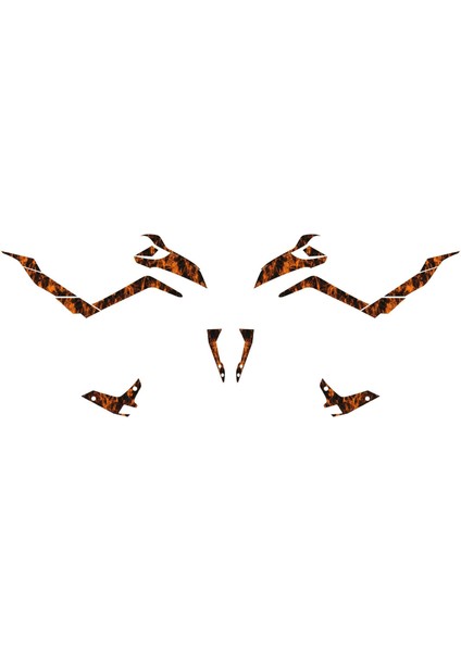 Cfmoto NK250 2023-2025 Full Sticker Set Duman Turuncu Kaplama fiyatları