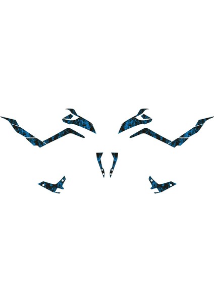 Cfmoto NK250 2023-2025 Full Sticker Set Duman Mavi Kaplama fiyatları