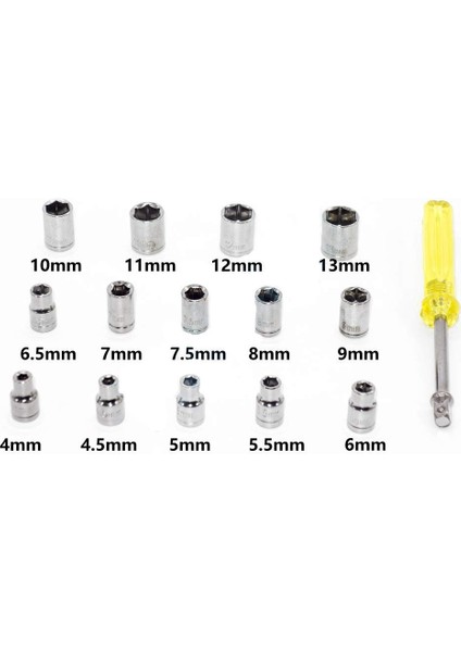 40 Parça Lokma Takımı Plastik Kutulu Combination Socket Wrench Set (4778)