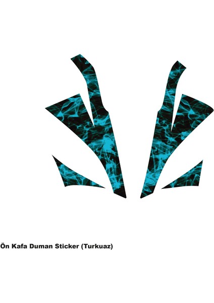 Cfmoto 250SR Ön Kafa Turkuaz Duman Parçalı Kaplama Stıcker Etiket Modeli fiyatları