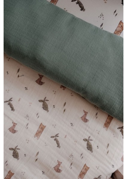 Bebek Boy Müslin Nevresim Takımı (100X150) | Woodland fiyatları